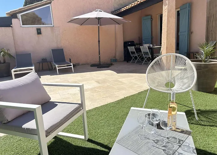 Mazet Climatise Avec Jardin, Piscine Privee Et Proche Mer, 3 Pieces, 6 Couchages A - Fr-1-226-545 Sainte-Maxime