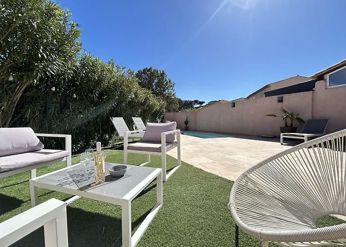 Mazet Climatise Avec Jardin, Piscine Privee Et Proche Mer, 3 Pieces, 6 Couchages A - Fr-1-226-545 Sainte-Maxime